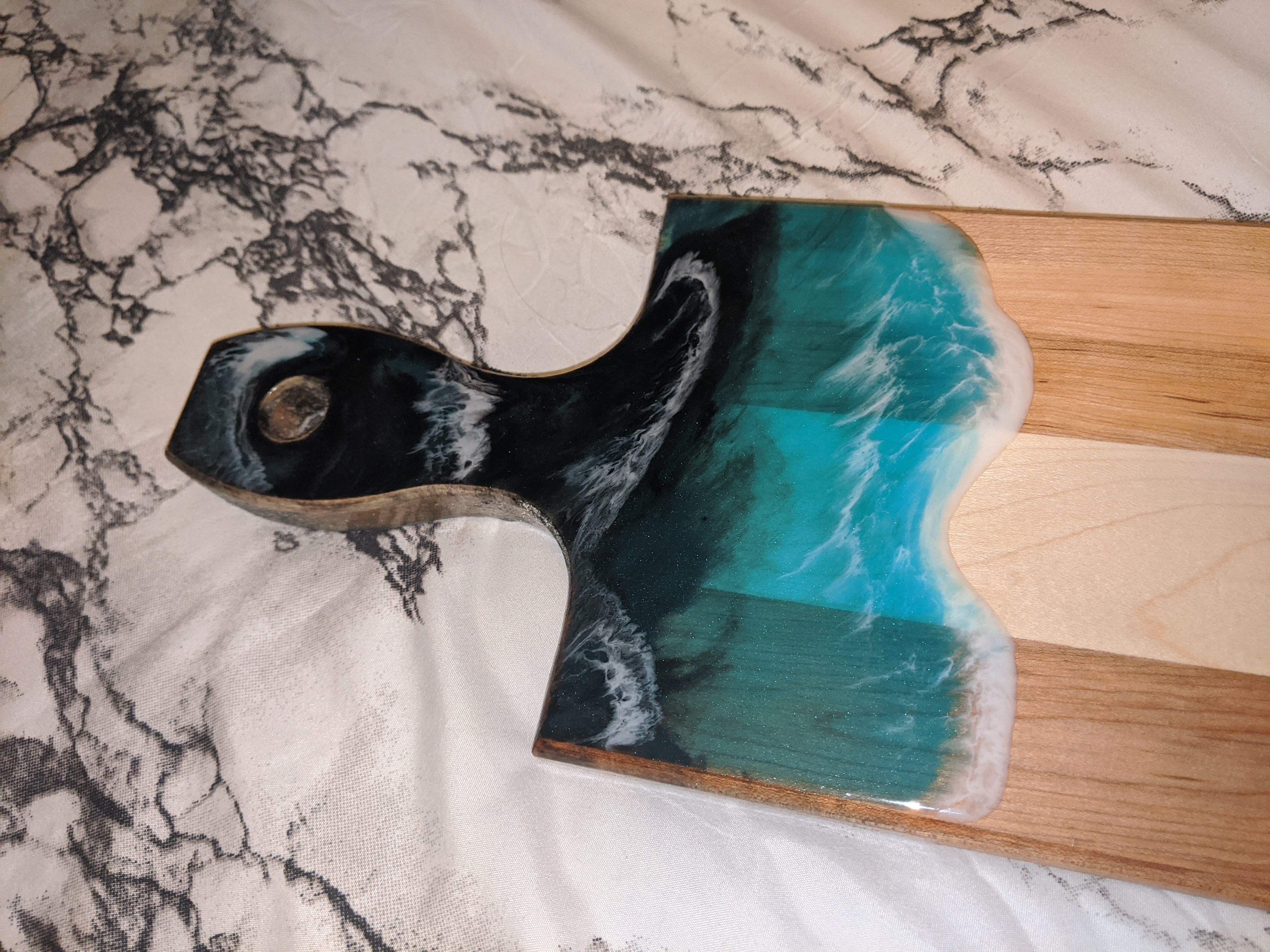 Turquoise Paddle Charcuterie Board