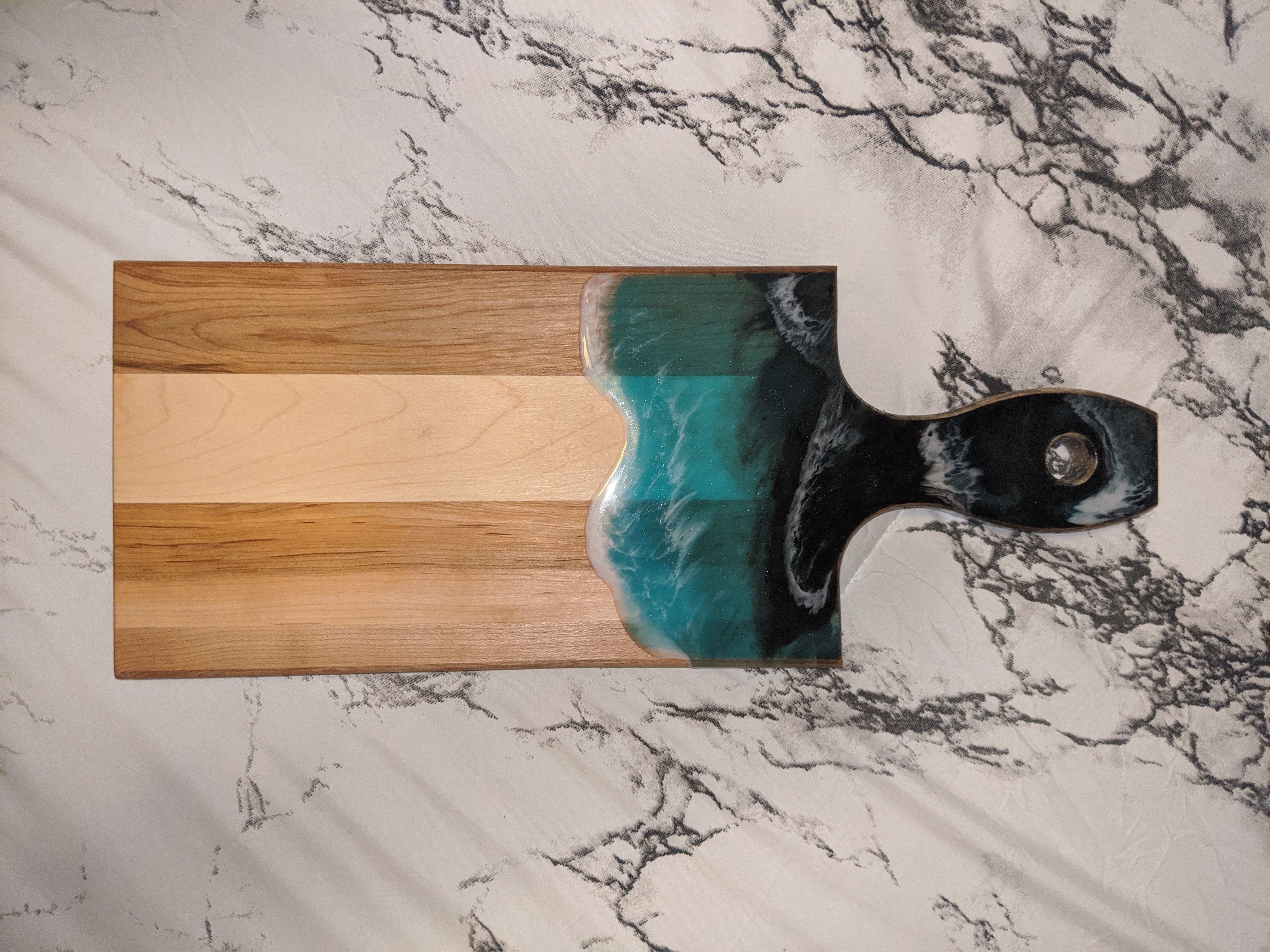 Turquoise Paddle Charcuterie Board