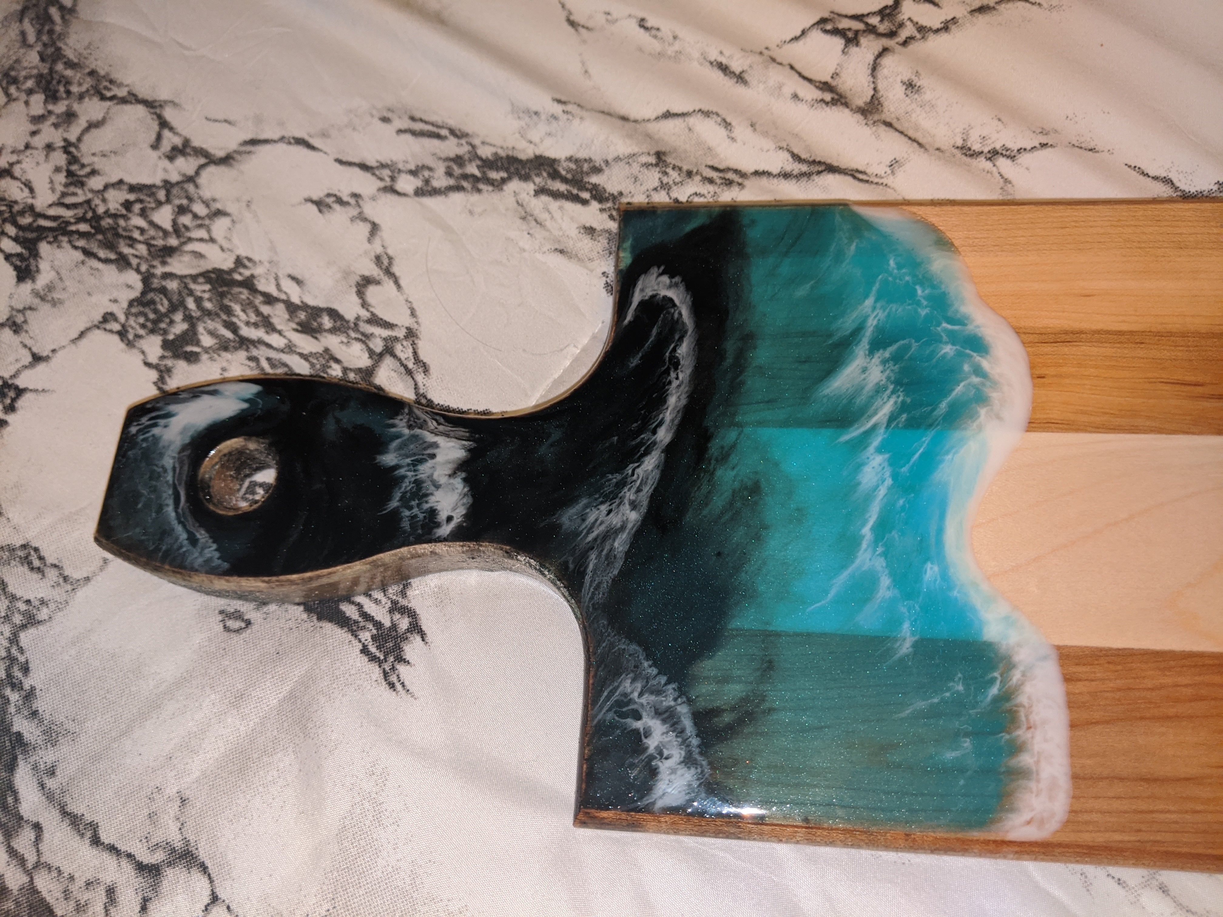 Turquoise Paddle Charcuterie Board